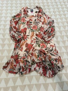 green emerald velvet dress Vince Camuto Plum Floral Print Fit-and-Flare Dress  SilkRoll